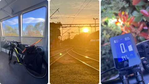 Lijevo: propisno vezan, Sredina: Glavni kolodvor u sumrak, Desno: 95 km užitka
