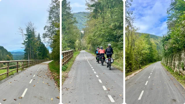 Štrekna je u potpunosti asfaltirana i odvojena od cestovnog prometa