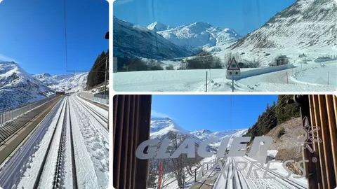 Snježna bajkovita Švicarska kroz prozor Glacier Expressa