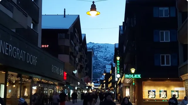 Noćna šetnja Zermattom
