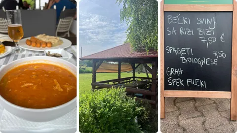 Lijevo: najbolji fileki ikad; Sredina: poseban VIP stol; Desno: cijene su zaista povoljne