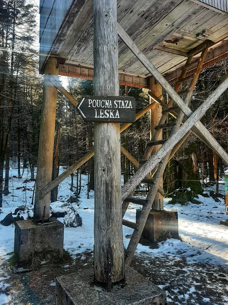 Poučna staza Leska, NP Risnjak